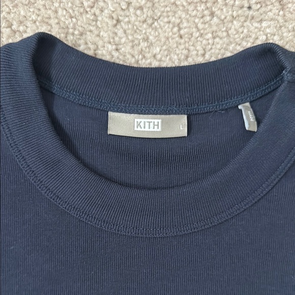 Kith Women's Navy Blue Baby Tee - Picture 2 of 2